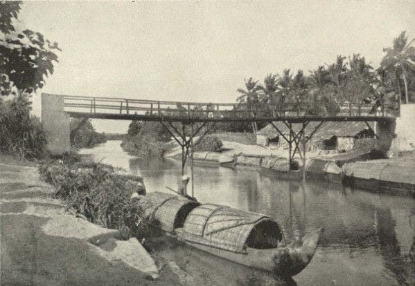 A canal scene in Travancore 