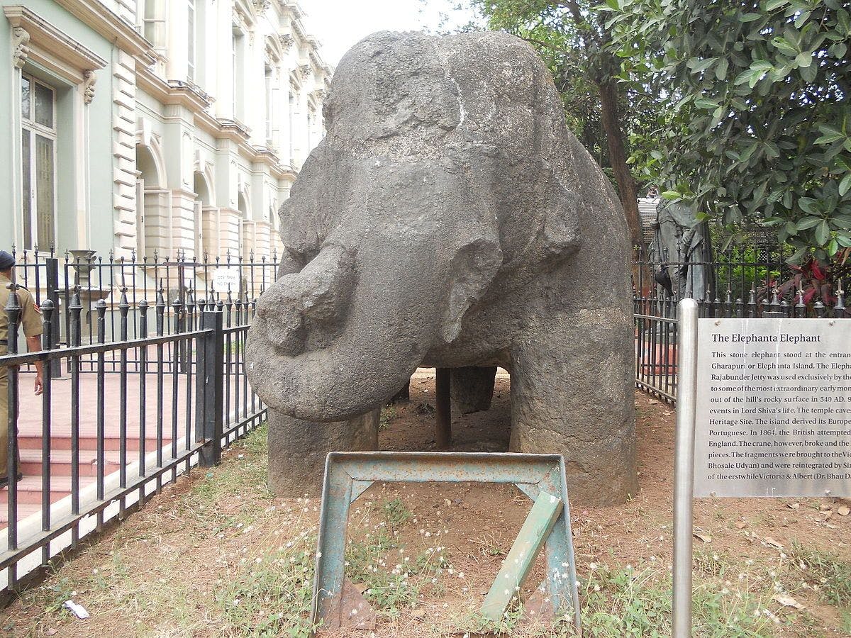 Elephanta's Elephant at Bhau Daji Lad Museum