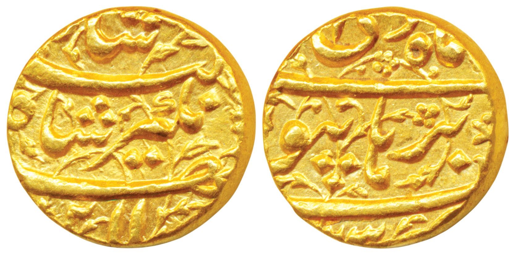 Gold coin of Mughal Emperor Jahangir (17th Century CE)