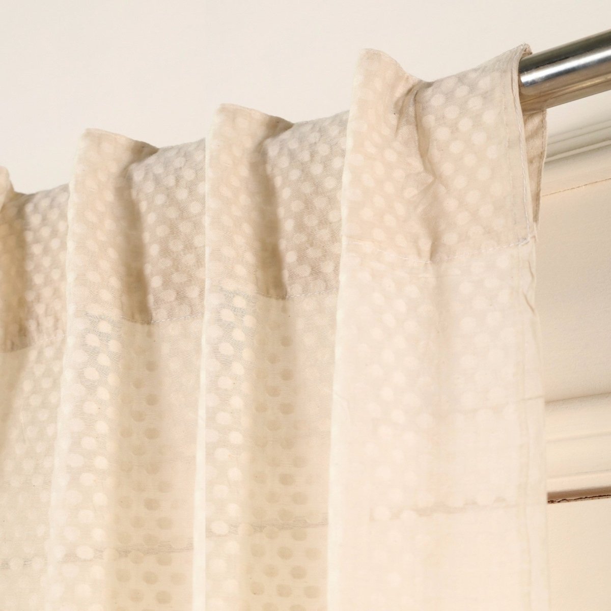 Cotton Semi Sheer Window Curtains 5