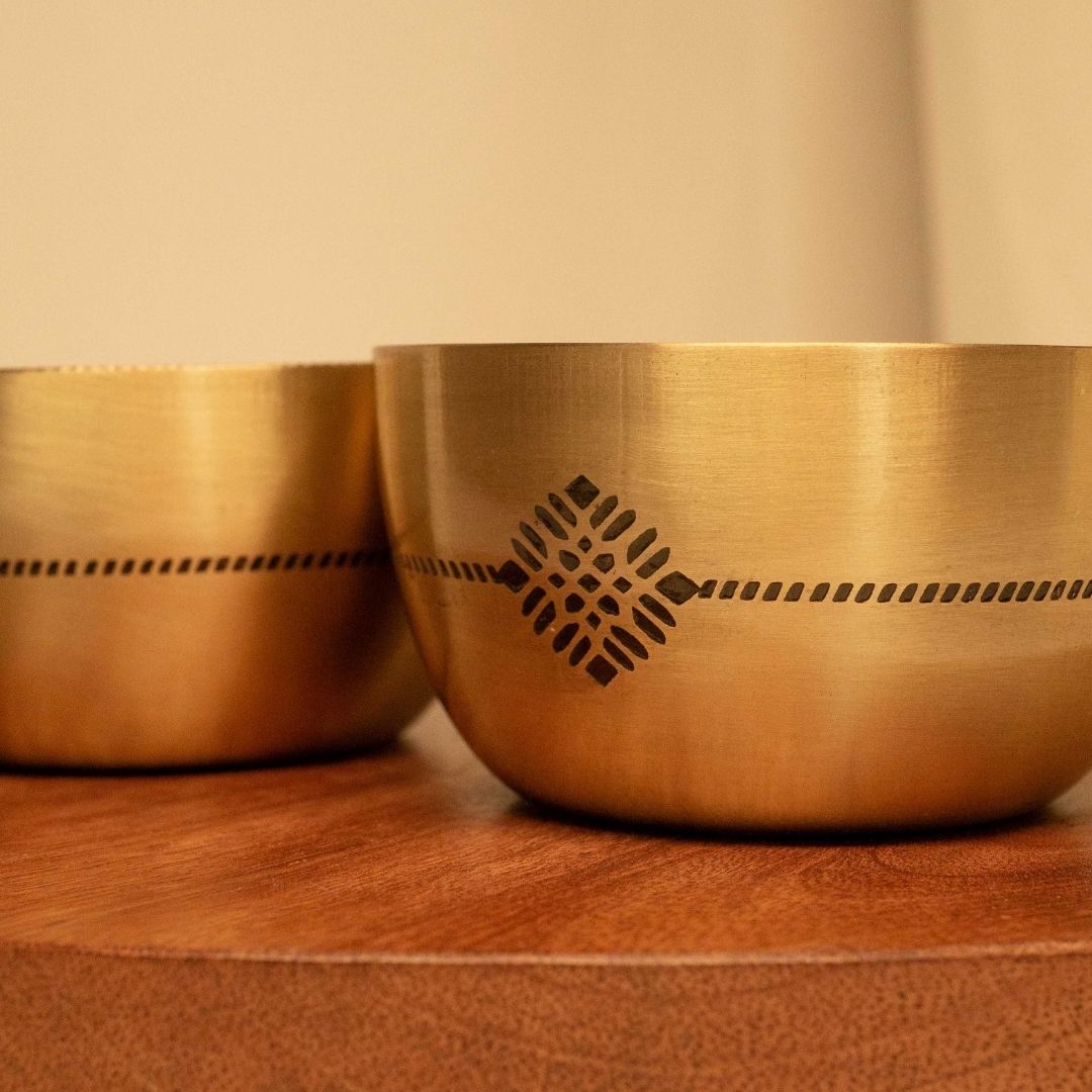 Small Handcrafted Brass Bowl for Nuts & Snacks | Indian Serveware