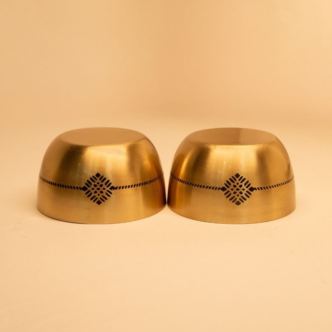 Small Handcrafted Brass Bowl for Nuts & Snacks | Indian Serveware