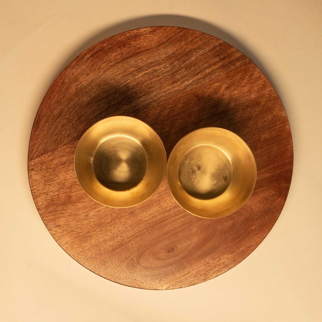 Small Handcrafted Brass Bowl for Nuts & Snacks | Indian Serveware