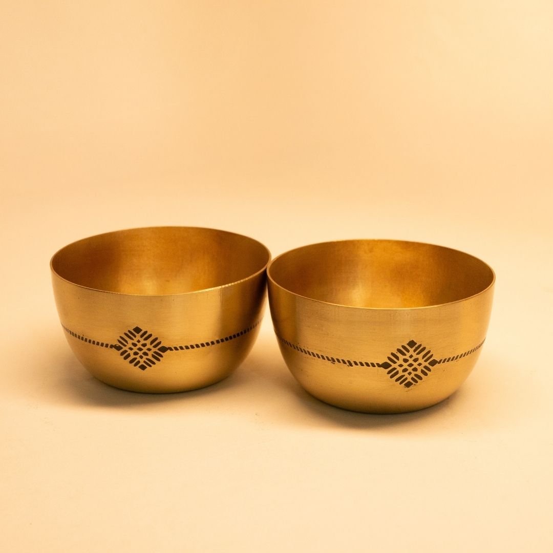 Small Brass Bowl for Nuts, Snacks & Condiments | Traditional Indian Brass Serveware