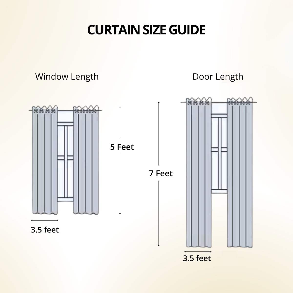 Pure Cotton Handwoven & Sheer Curtain Set | 7 Feet Curtains for Home