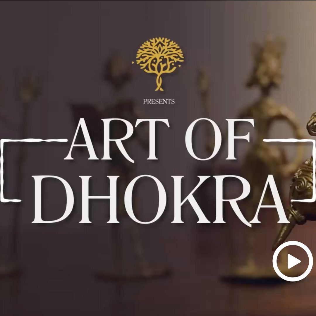 Artisanal Dhokra metal reproduction of the Harappan Dancing Girl sculpture