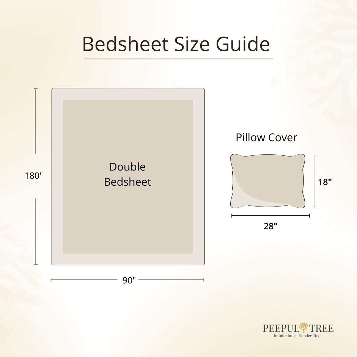 Teal and Off White Pure Cotton Bedsheet | Queen and King Size | Handprinted