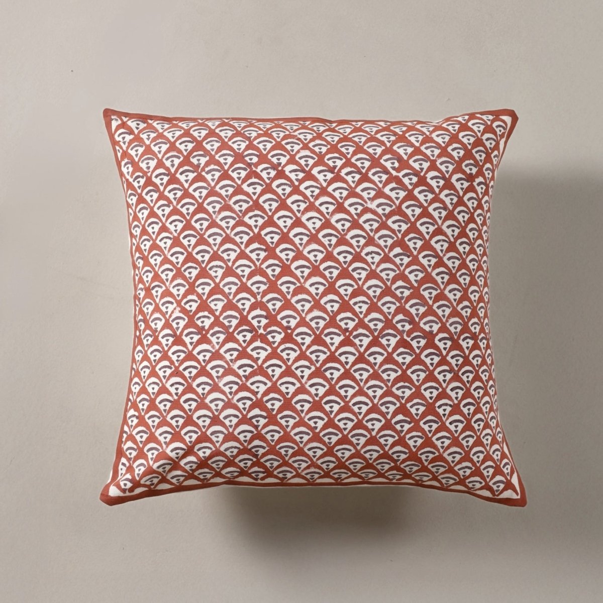 Maroon and Black Pure Cotton Cushion Cover | 18x18 in | Set of 1,2,3,4 and 5 | Block Printed