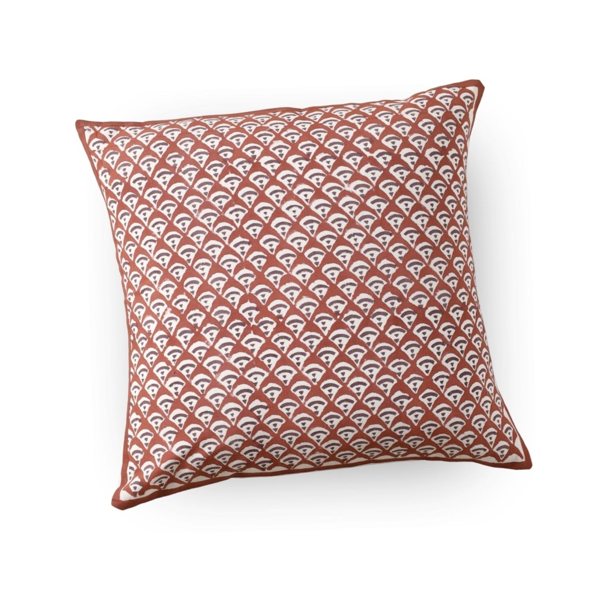 Maroon and Black Pure Cotton Cushion Cover | 18x18 in | Set of 1,2,3,4 and 5 | Block Printed