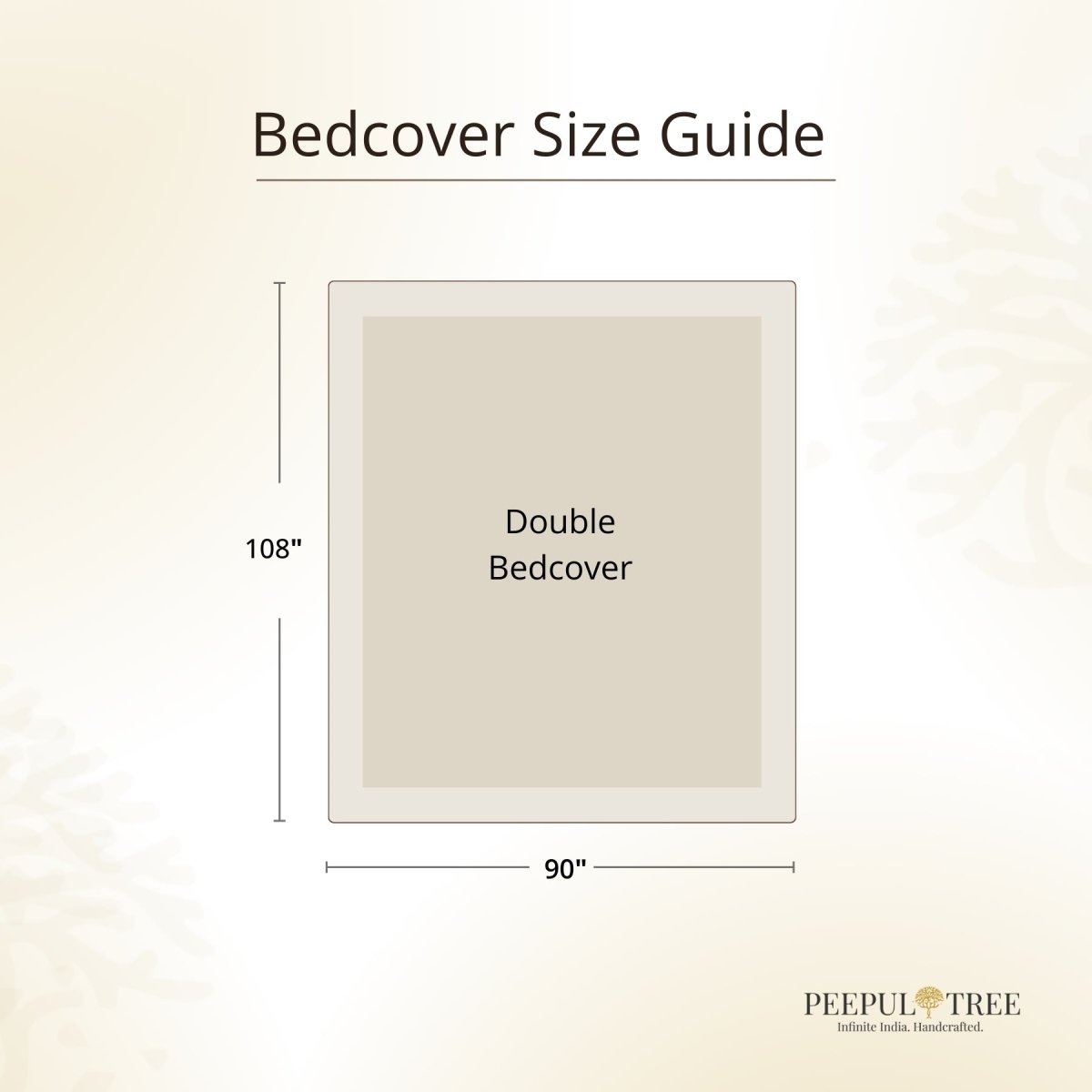 Navy Blue and Brick Red Pure Cotton Queen Bedcover | Handprinted