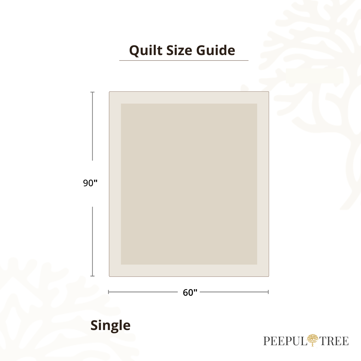 Pure Cotton Quilt in Green and Dusty Pink | Single and Double | Peepul Tree