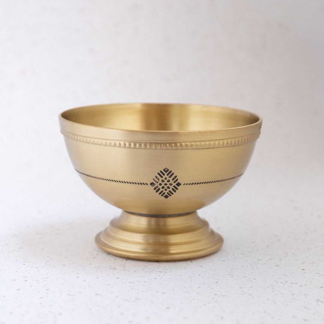 Serving Bowl made with Pure Brass | Traditionally designed serveware
