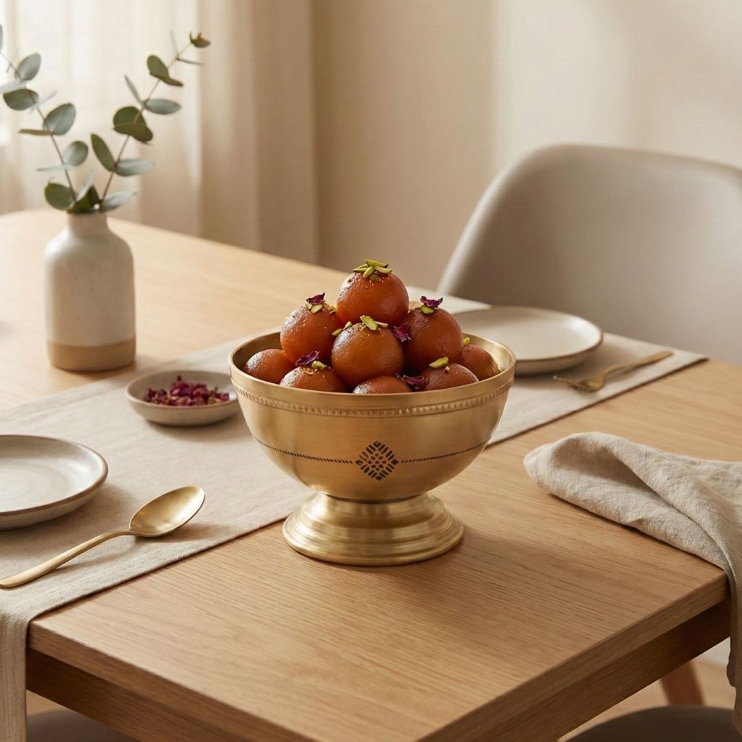 Serving Bowl made of Pure Brass with Kanjeevaram design theme| Size 150 ml