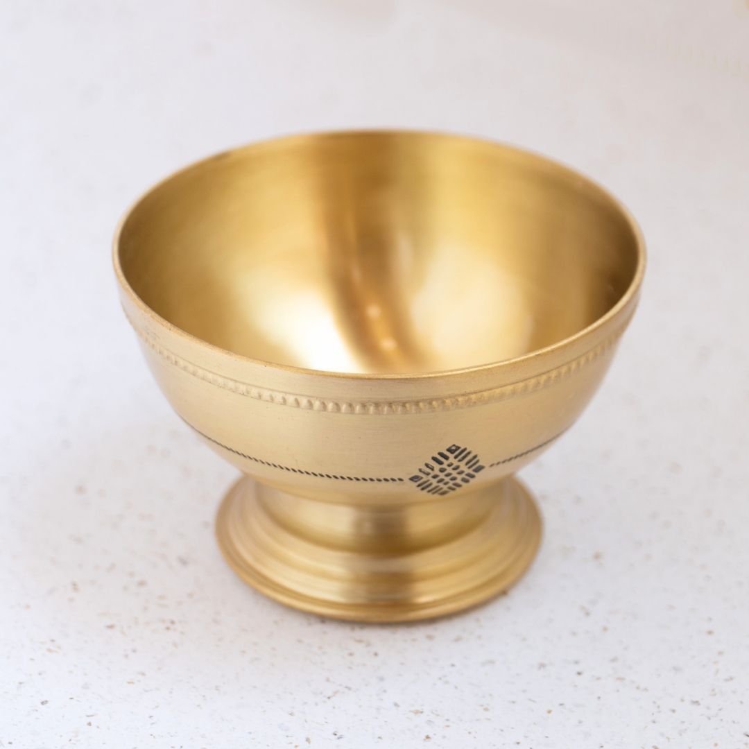 Serving Bowl made with Pure Brass | Traditionally designed serveware
