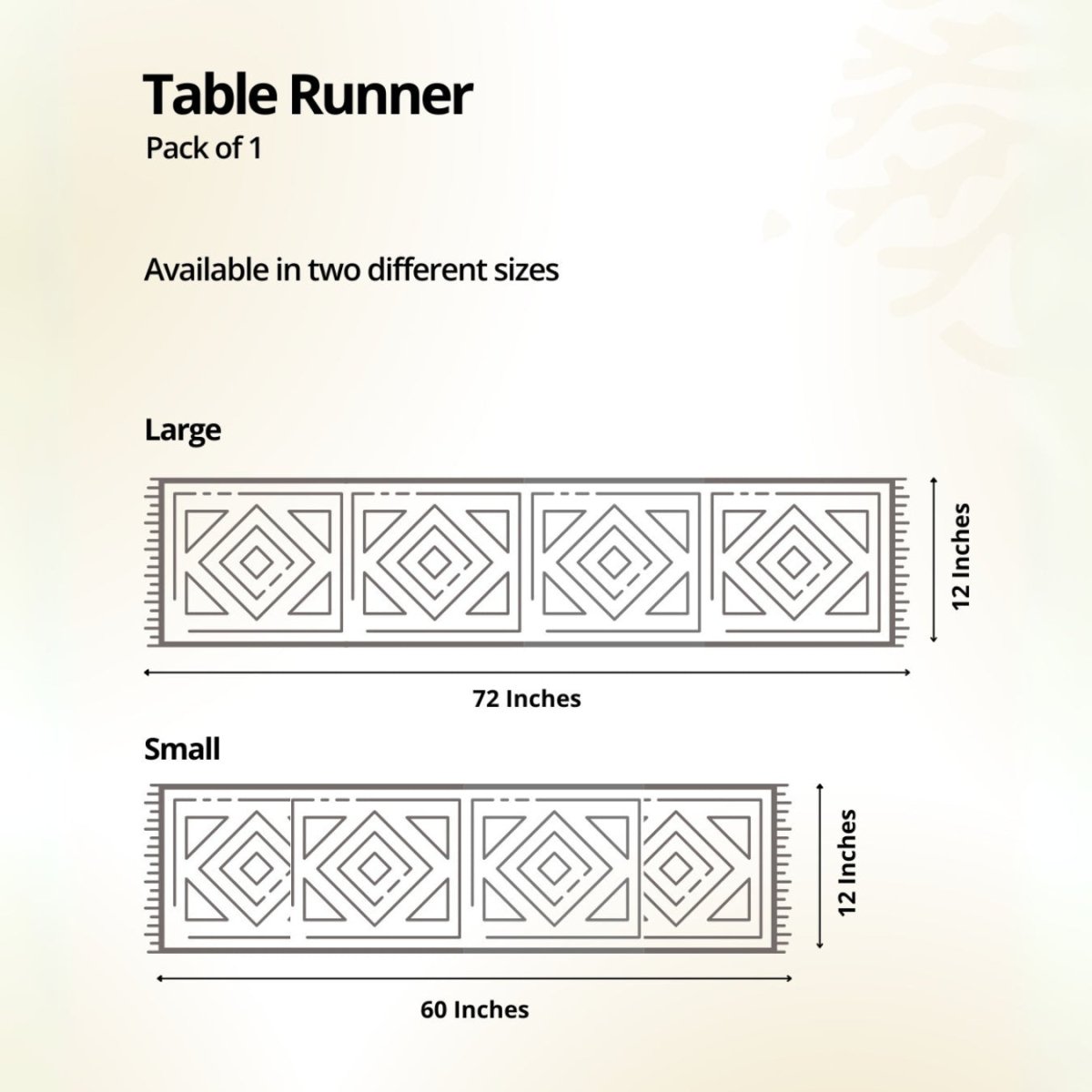 Cotton Canvas Dining Table Runner in Powder Blue | 4 and 6 Seater