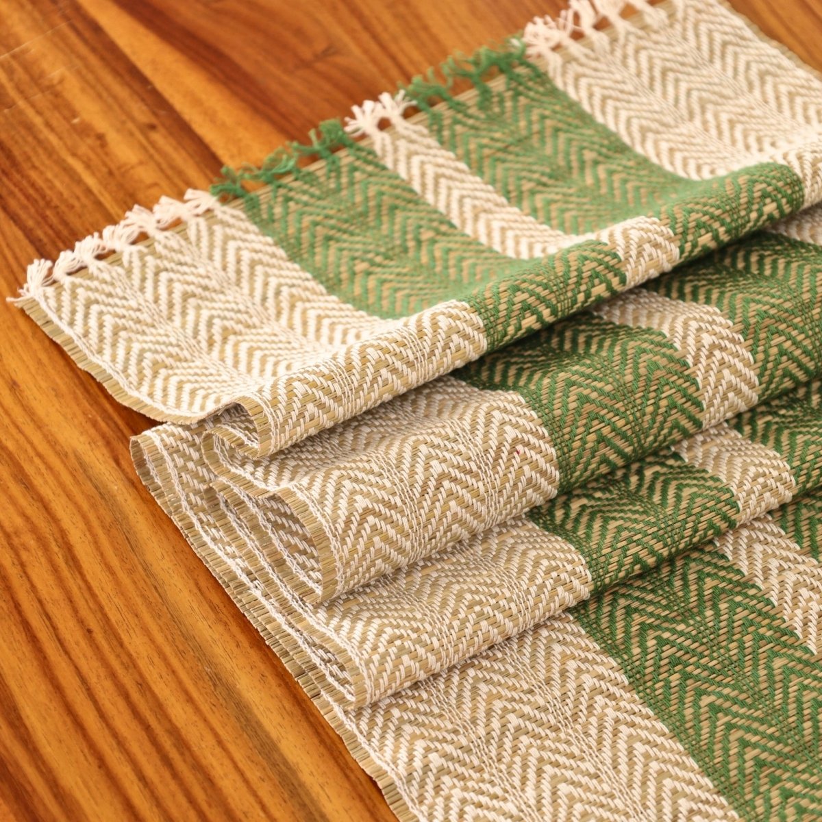 Table Runners Handmade with Grass and Cotton 6 Seater Runner 12 X 72 inches
