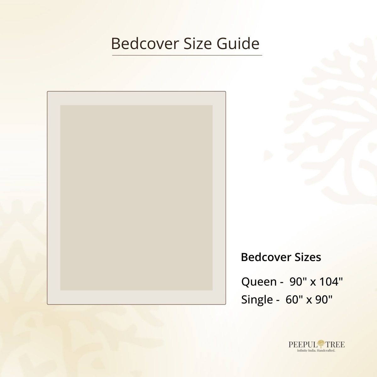 Teal Pure Cotton Bedcover | Single and Queen | Handprinted