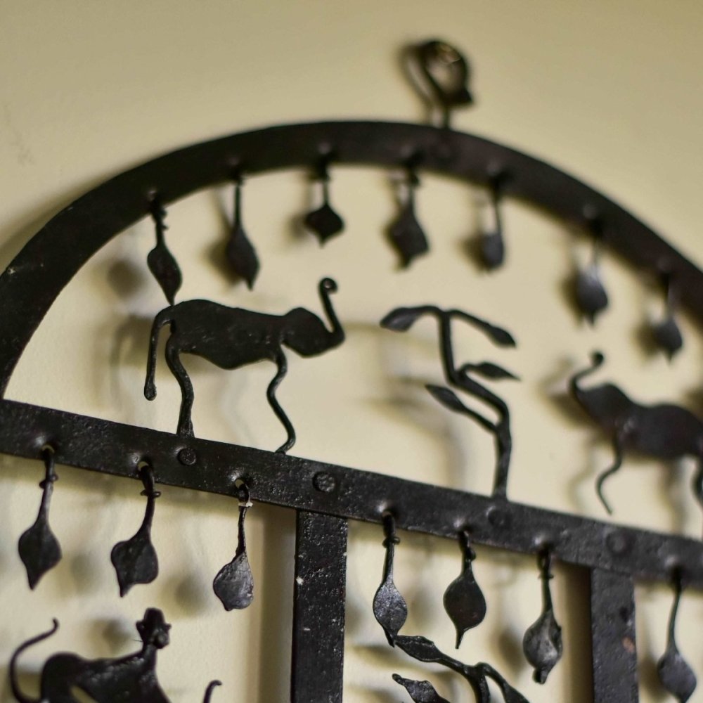 Bastar Tribal Forest Wrought Iron Handmade Candle Stand