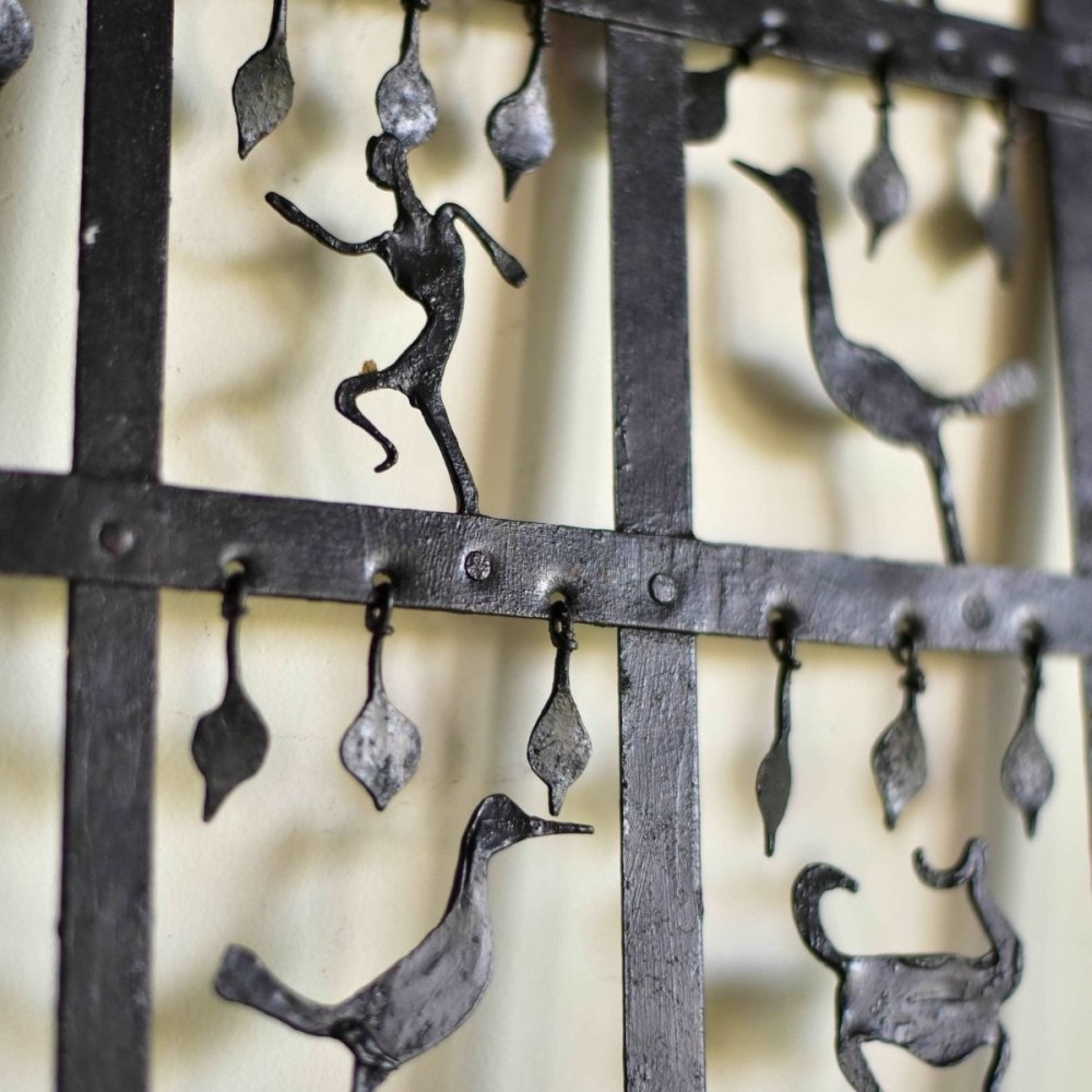 Bastar Tribal Forest Wrought Iron Handmade Candle Stand