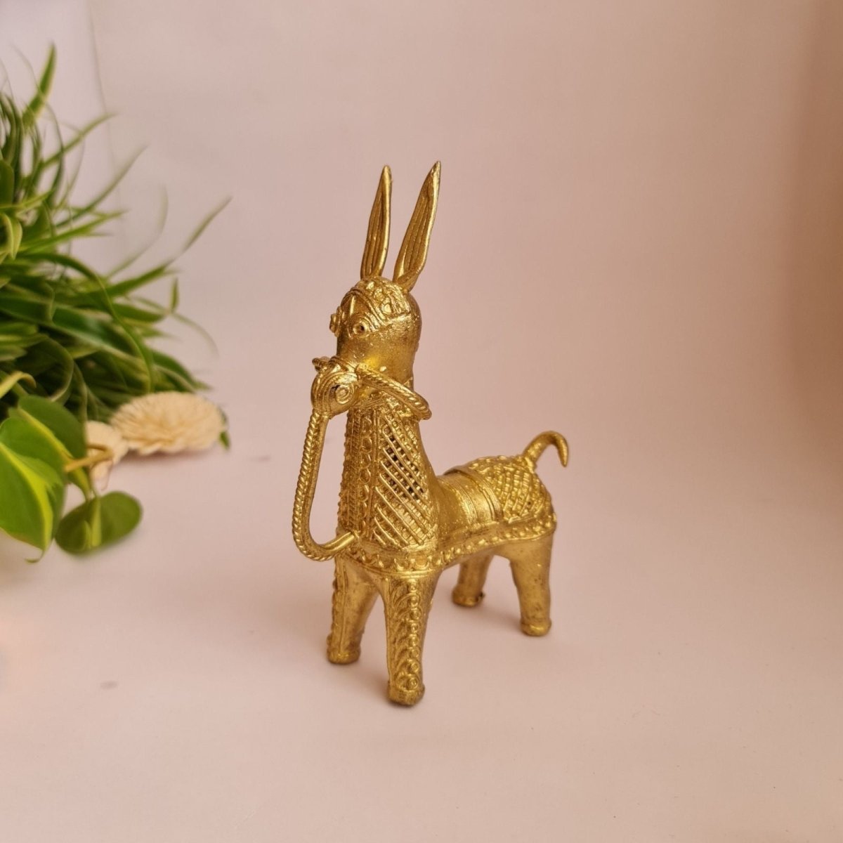 Handcrafted Dhokra Art Bankura Horse Figurine | Traditional Tribal Metal Sculpture