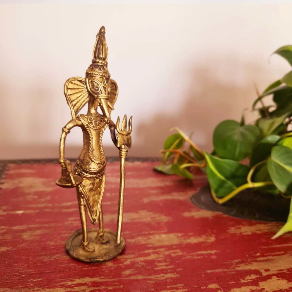 Dhokra Metal Handmade Ganesha Figurine