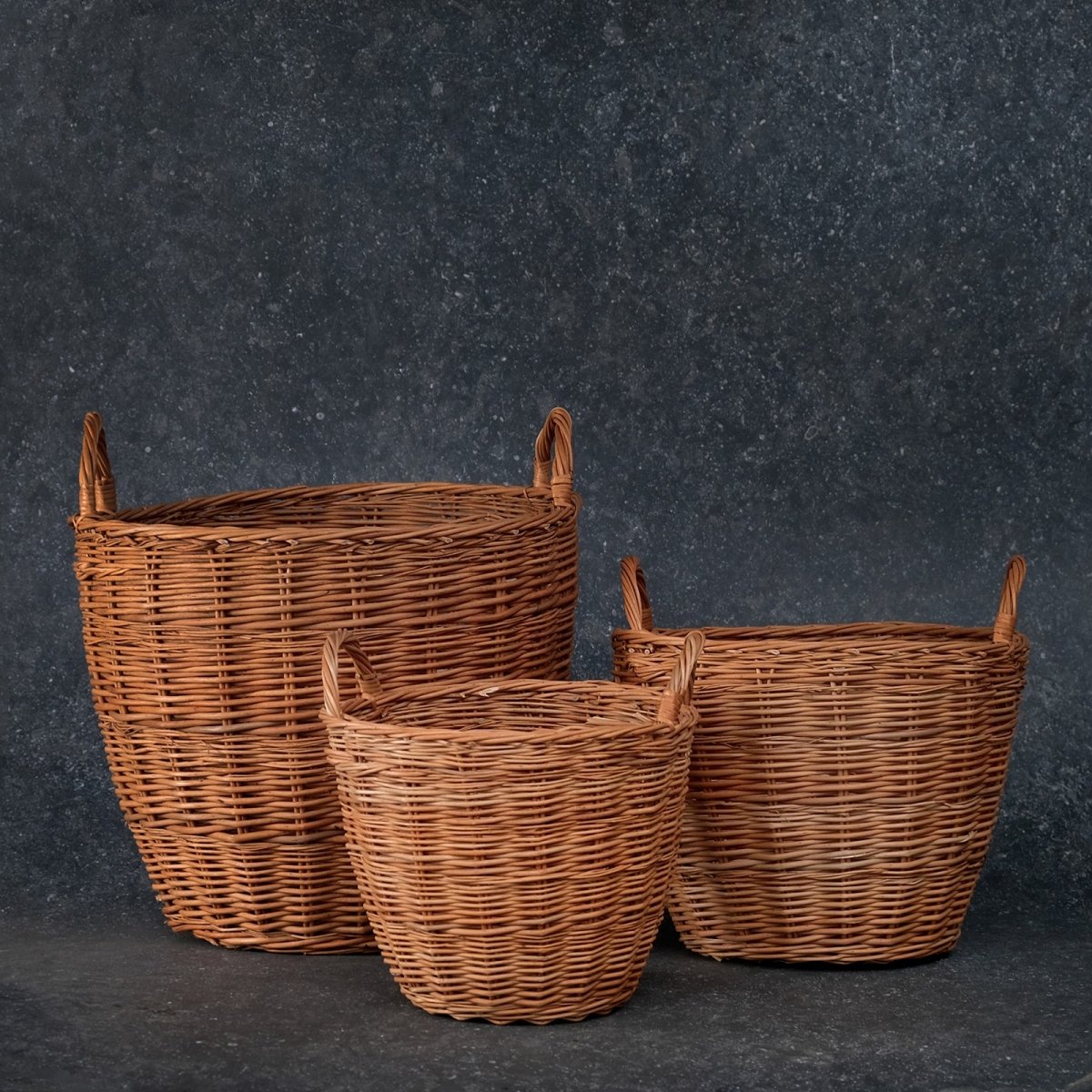 Indoor Planter hand made with wicker and wood from Kashmir